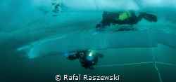 Baikal lake, ice diving, march 2019.Water temperature 0-1... by Rafal Raszewski 